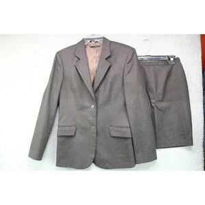 Sisley-Made in Italy-Women's New Wool Skirt Set-Size 42-44-Business-Office